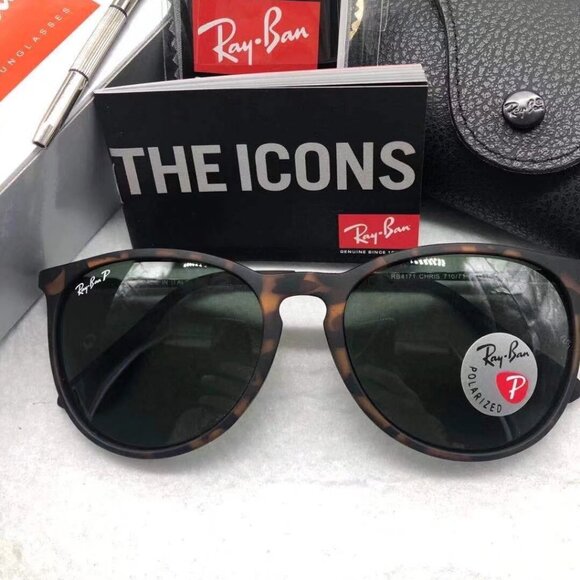 Ray-Ban 4171 Polarized Tortoiseshell 54mm - Picture 1 of 5